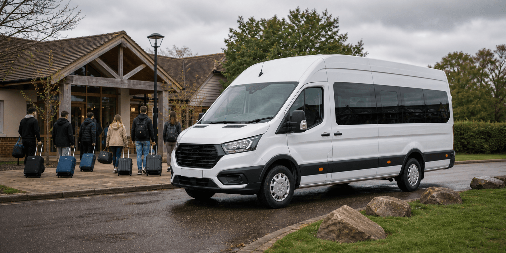 Self-drive minibus available for group travel in Bourn